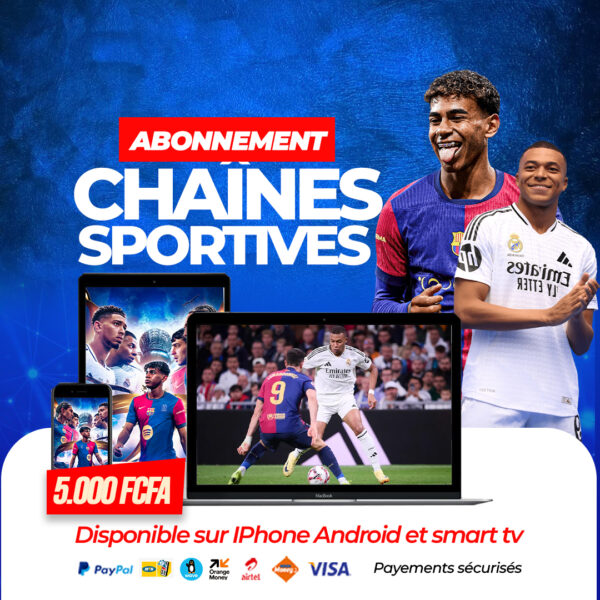 🏆 VENTE D'ACCÈS AUX CHAÎNES SPORTIVES : Regardez Vos Matchs Préférés en Illimité ! 📺🔥 – Image 3